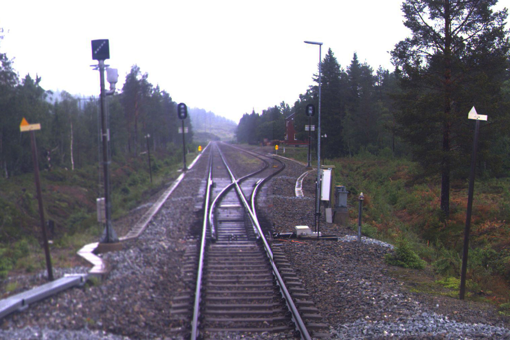 Tracks at Agle station.