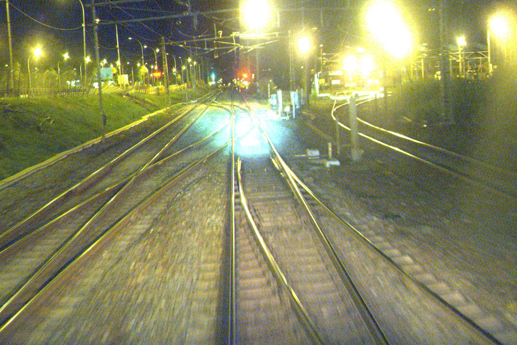 Tracks at Aker station