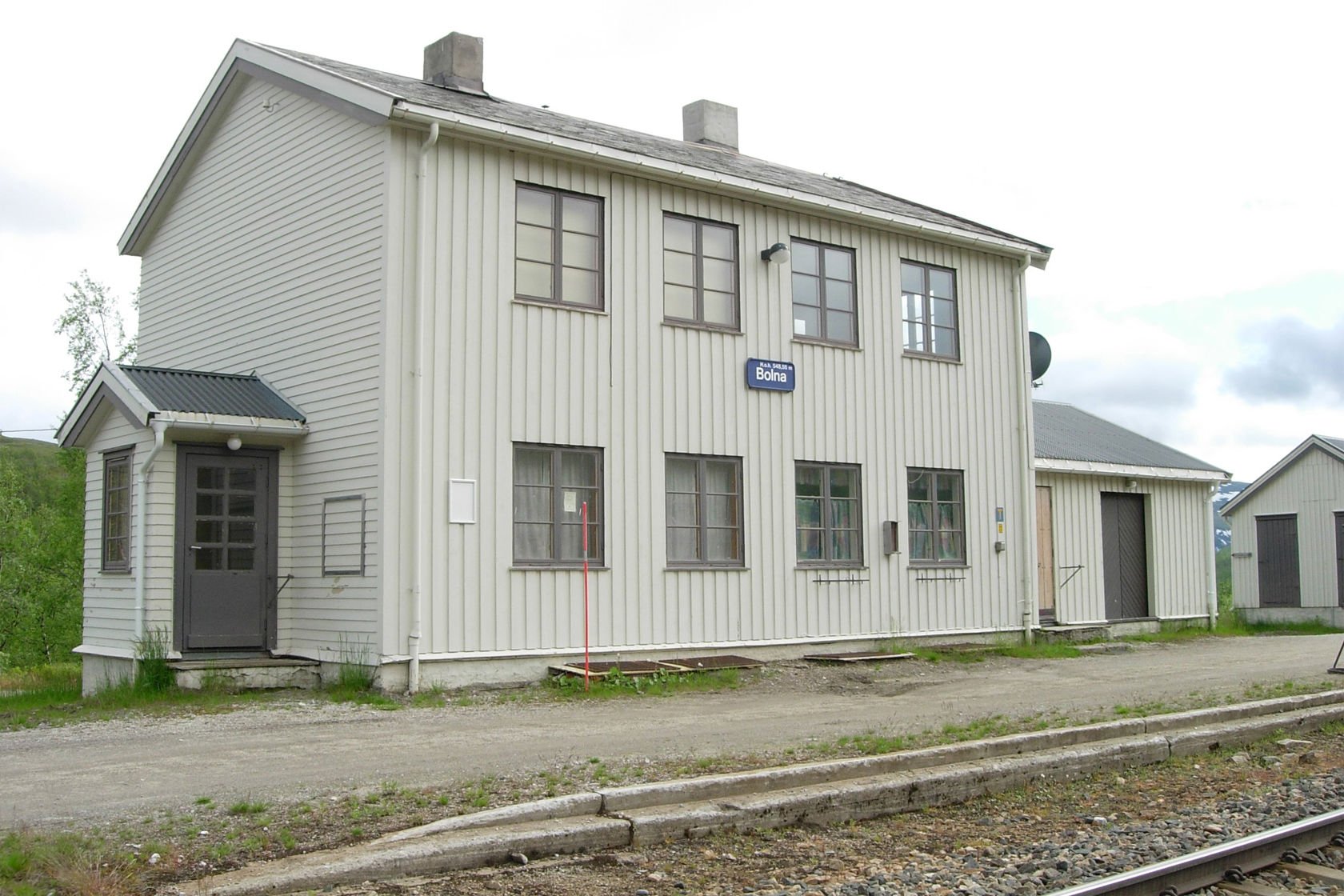 The station building at Bolna station
