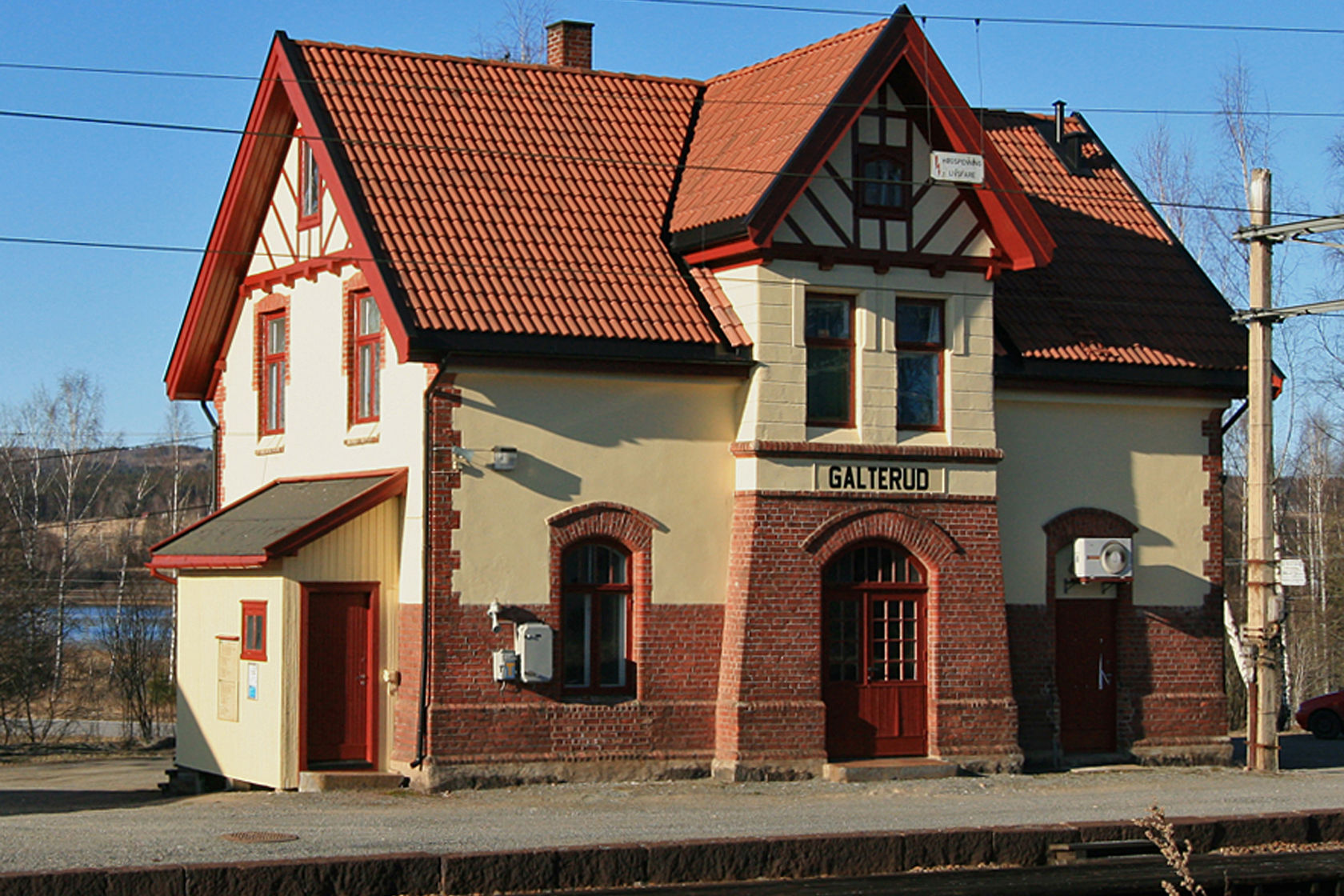 The station building at Galterud station