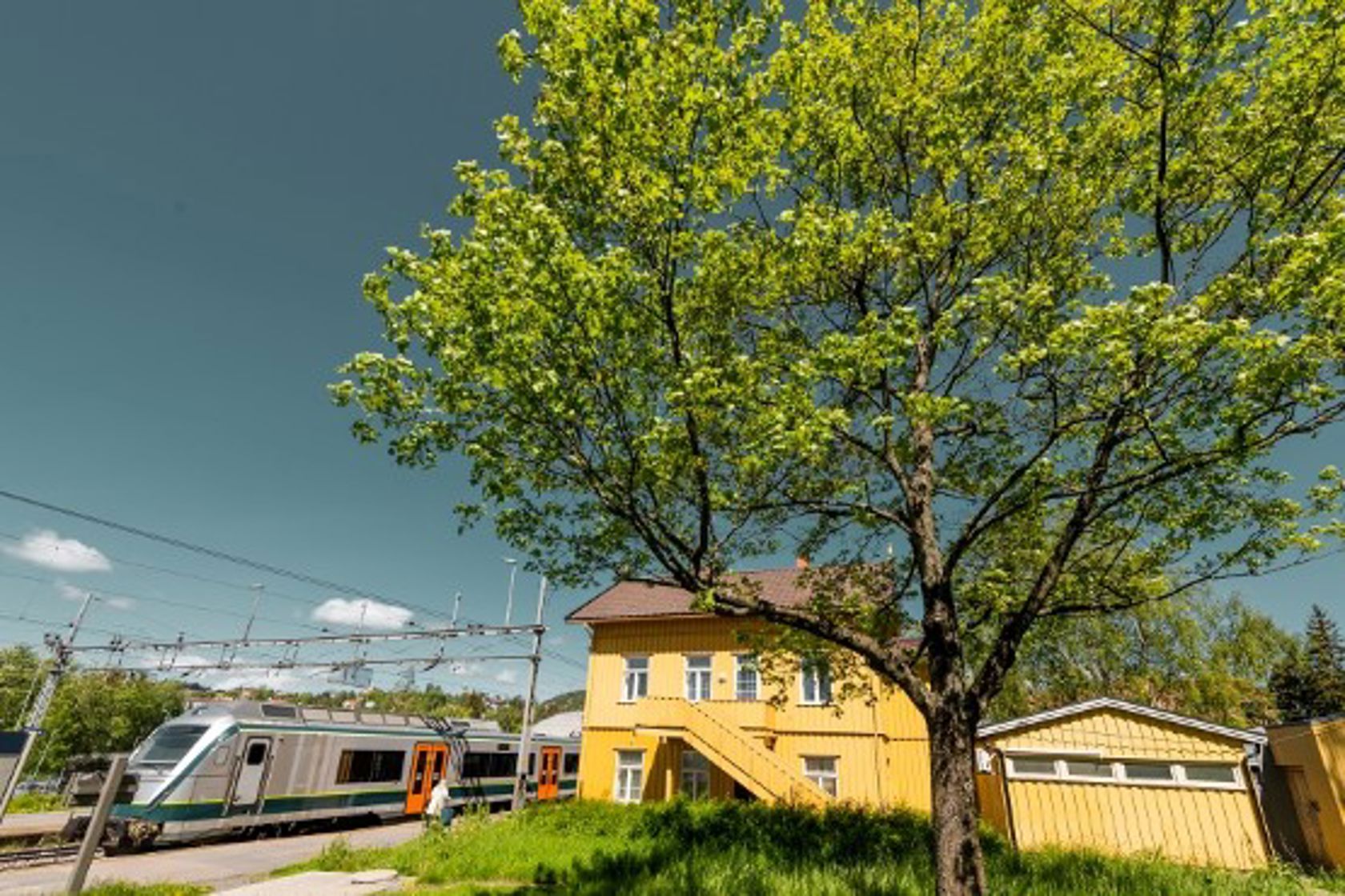 Exterior view of Grorud station