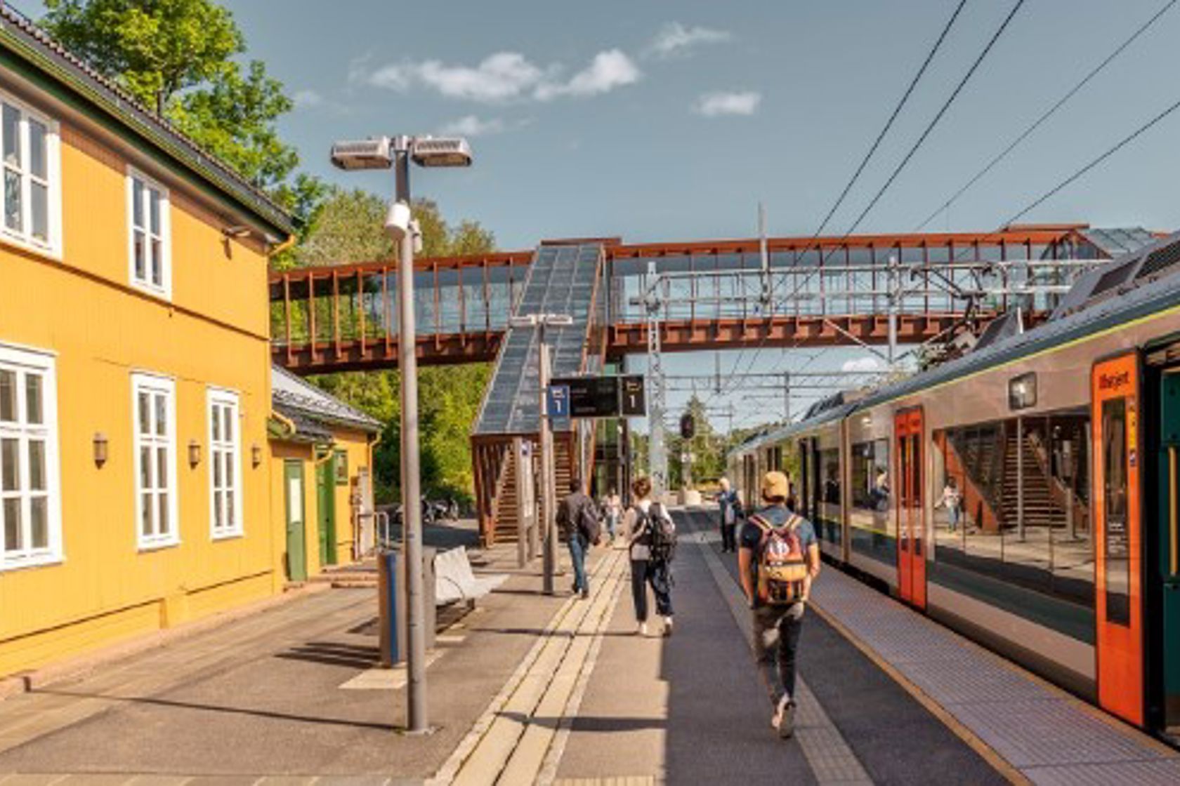 Eksteror view of Heggedal station