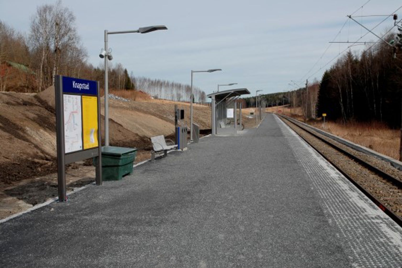 Eksteriørbilde av Knapstad holdeplass