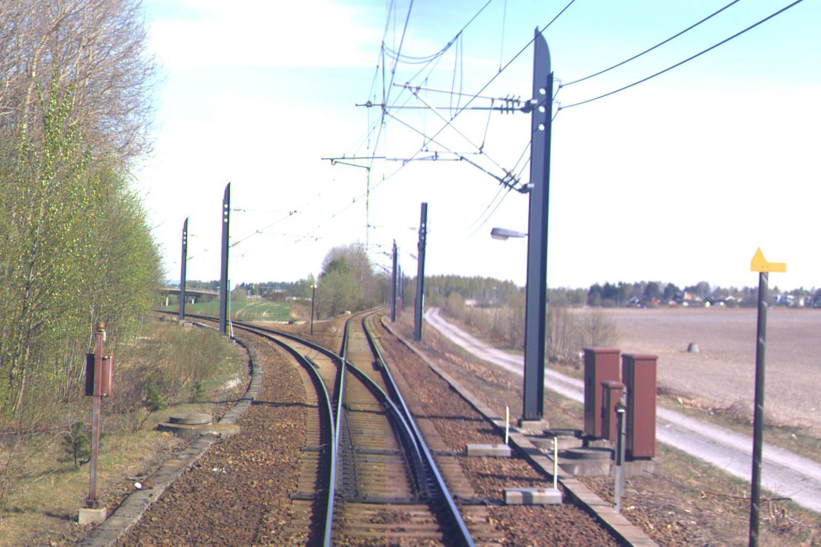Tracks at Langeland station