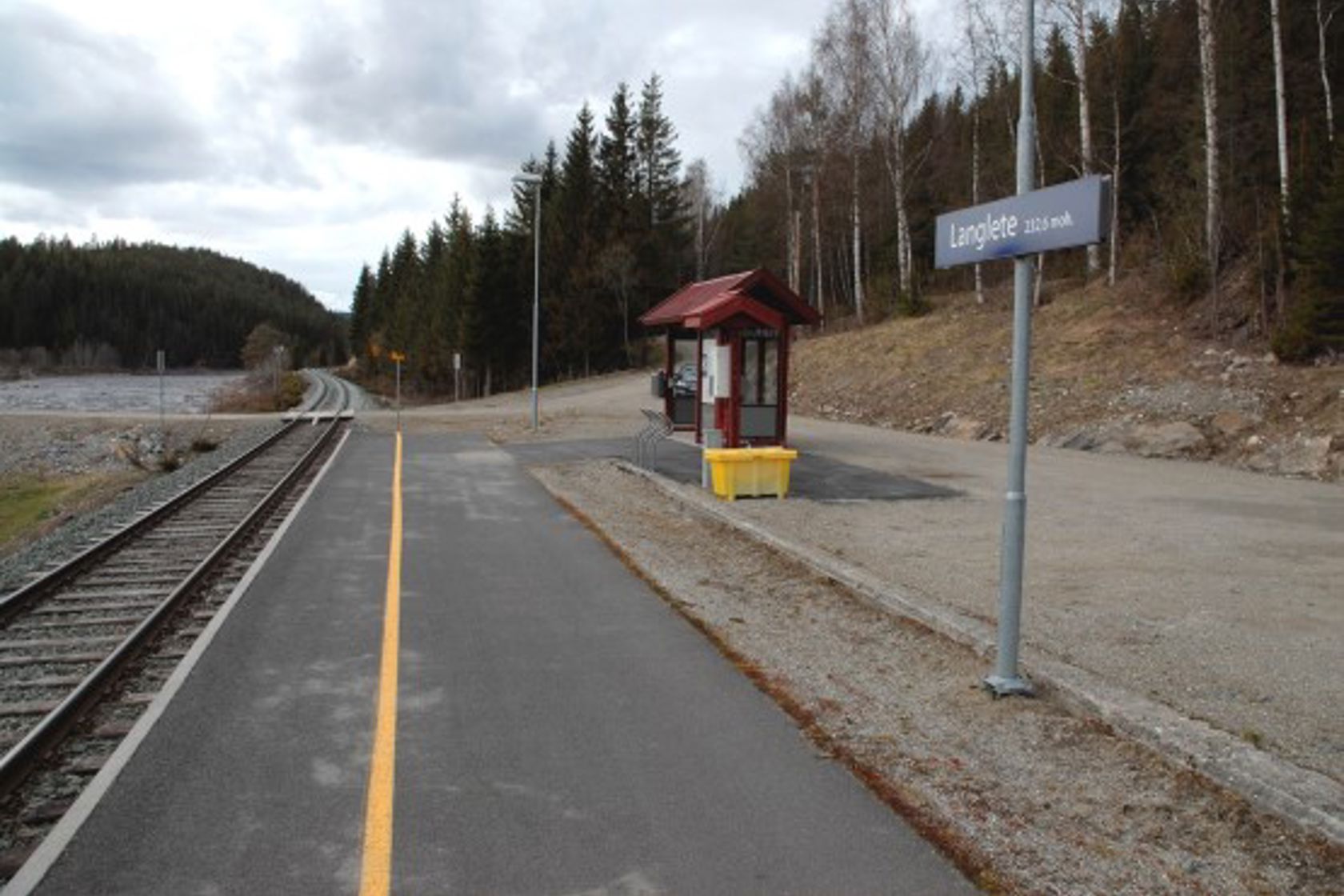 Exterior view of Langlete stop