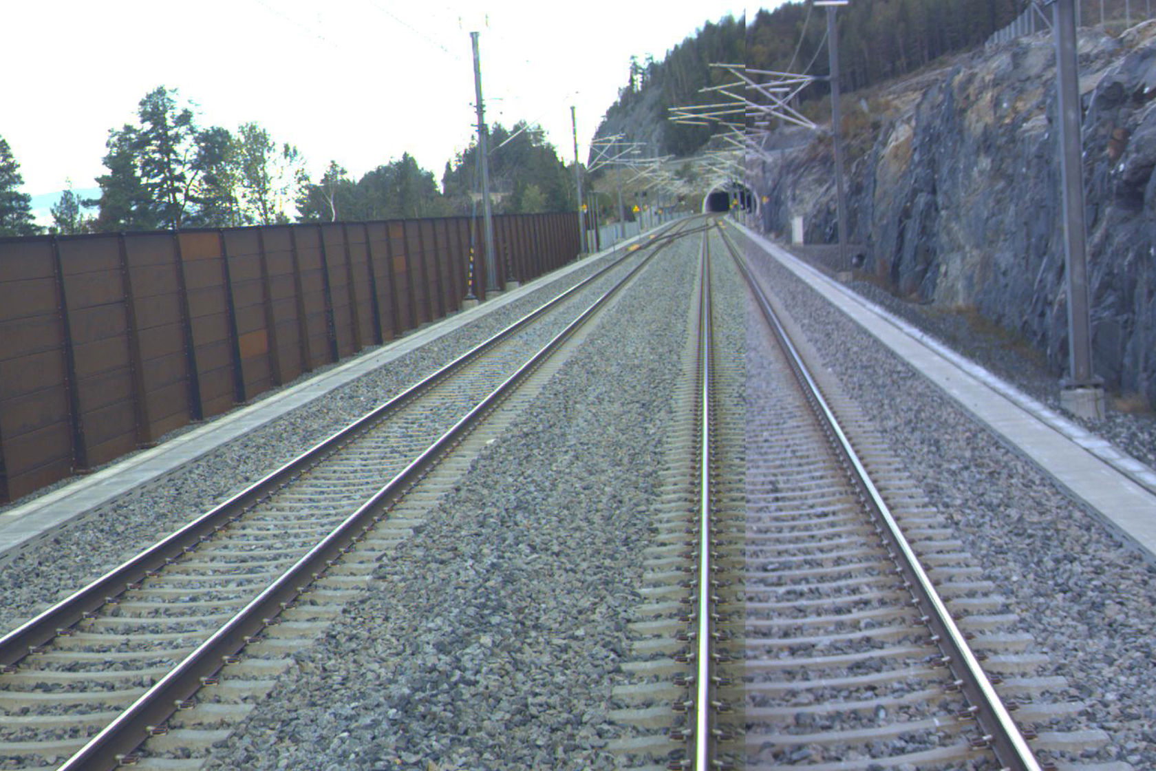 Tracks at Langset station