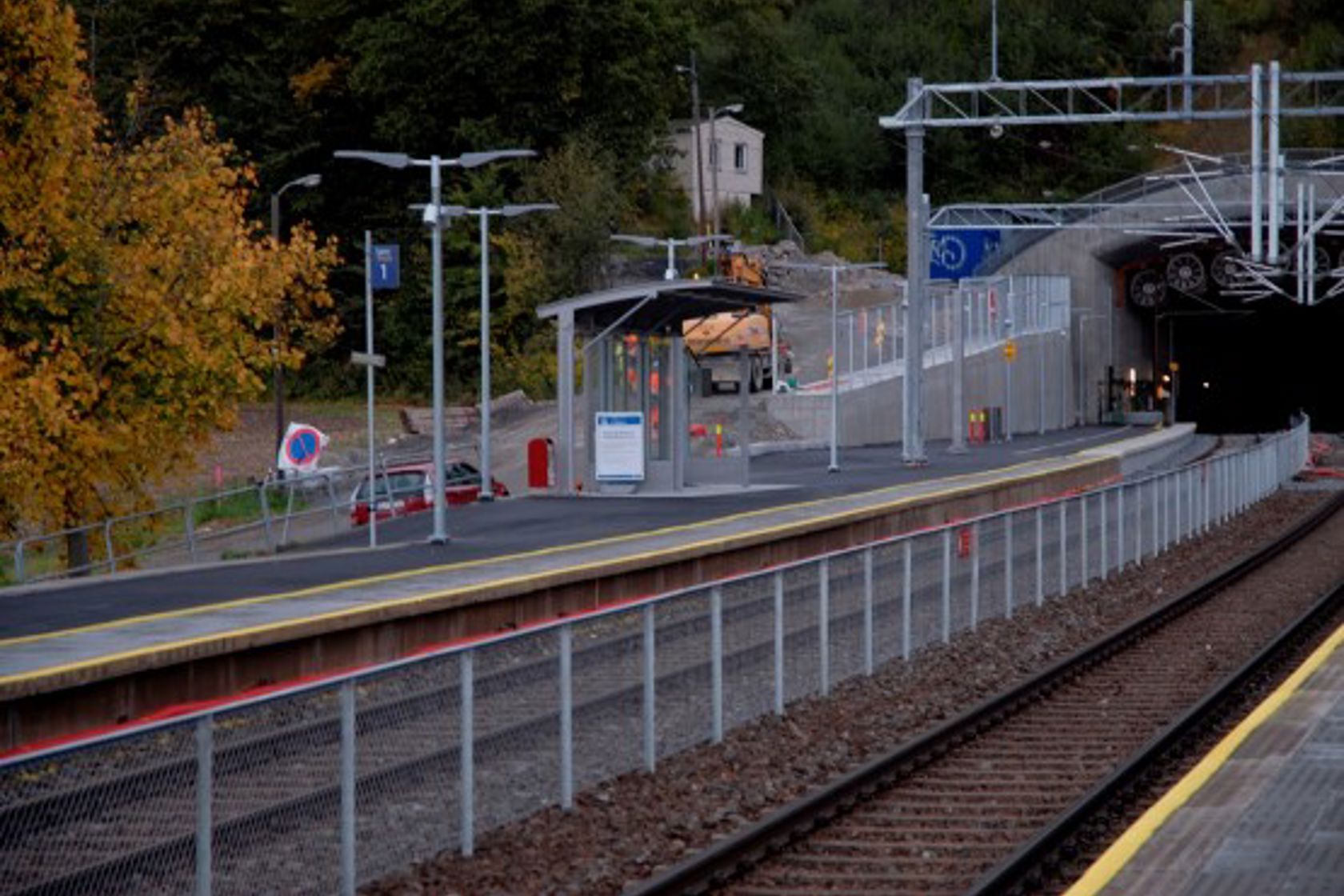 Eksteriørbilde av Lier holdeplass