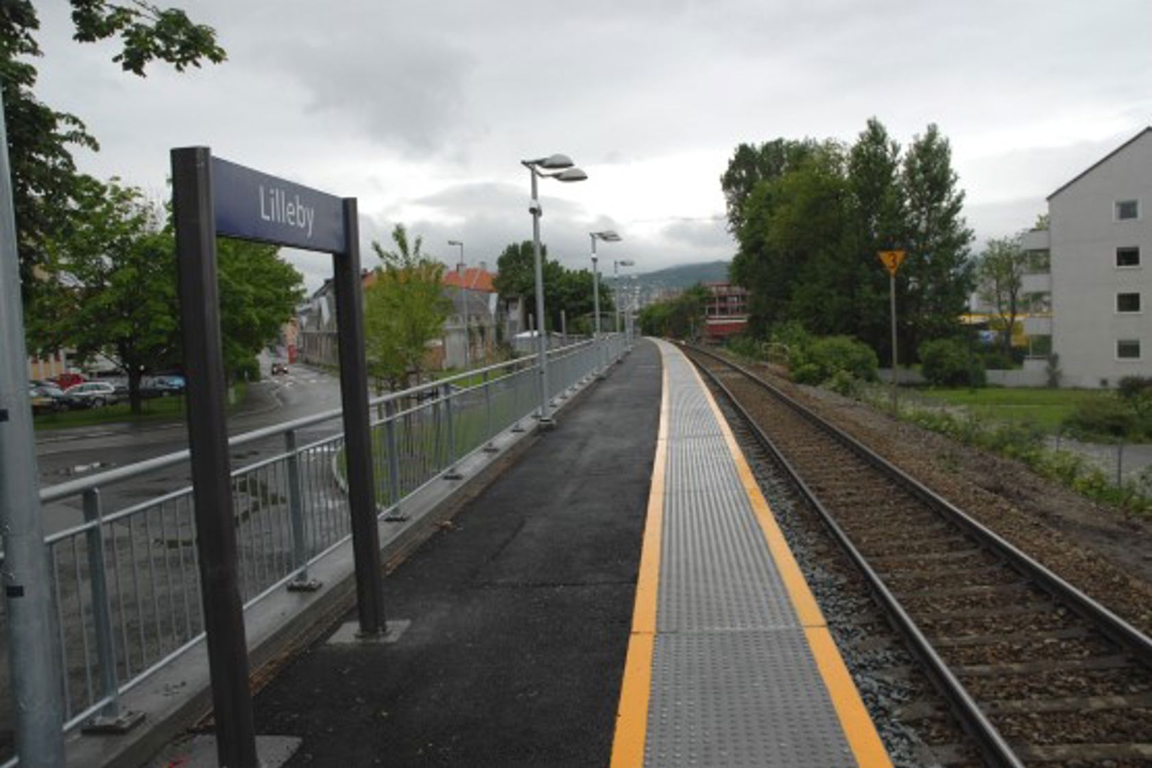 Eksteriørbilde av Lilleby holdeplass