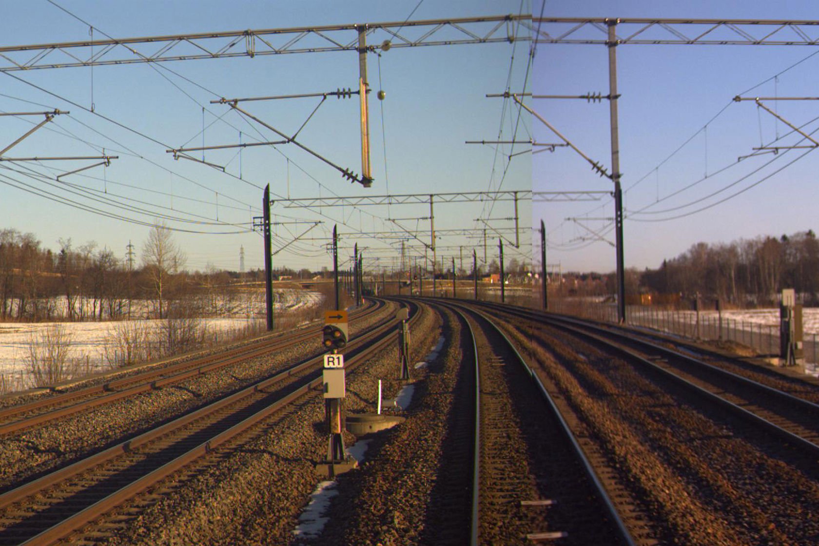 Tracks at Lillestrøm N station