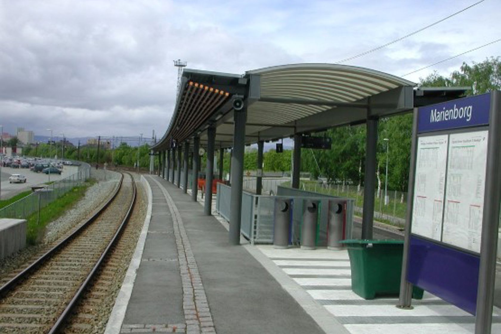 Exterior view of Marienborg stop