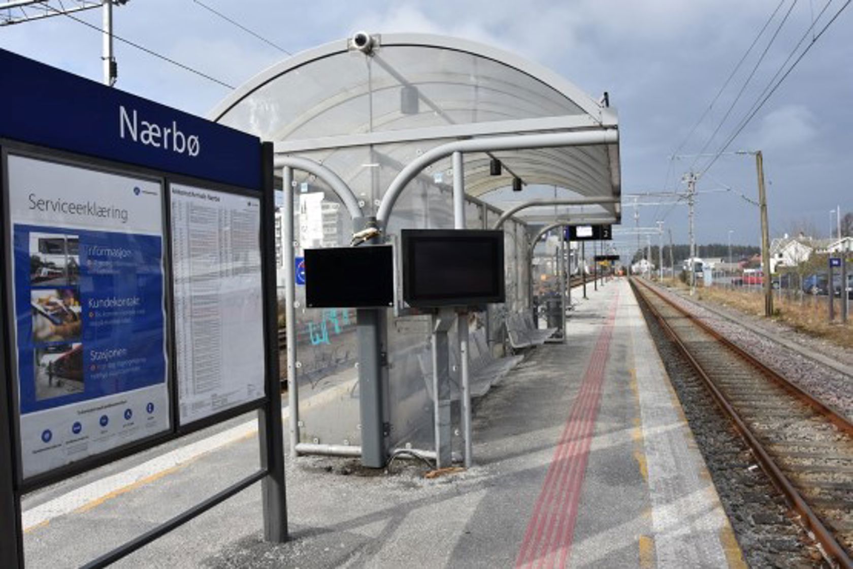 Exterior view of Nærbø station