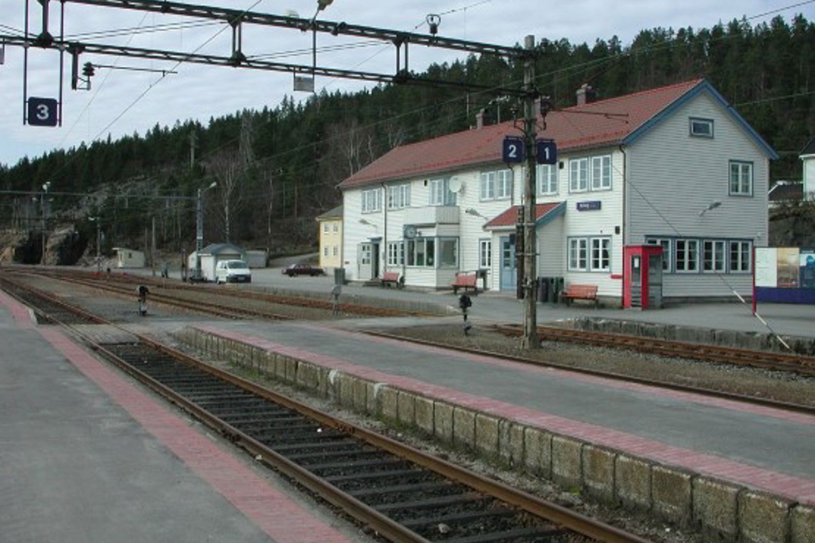 Exterior view of Nelaug station