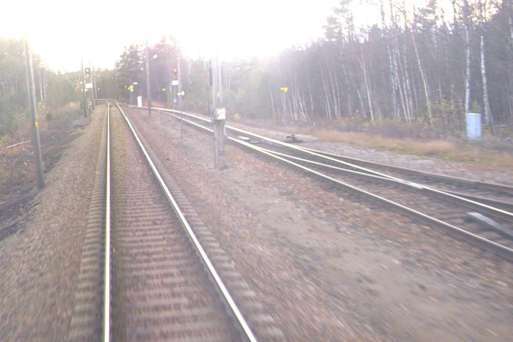 Tracks at Oggevatn station