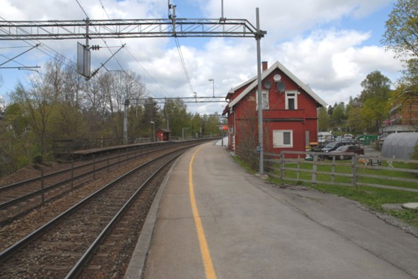 Exterior view of Oppegård station