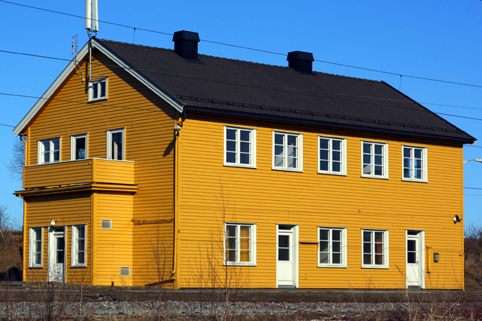Stasjonsbygningen på Ottestad stasjon