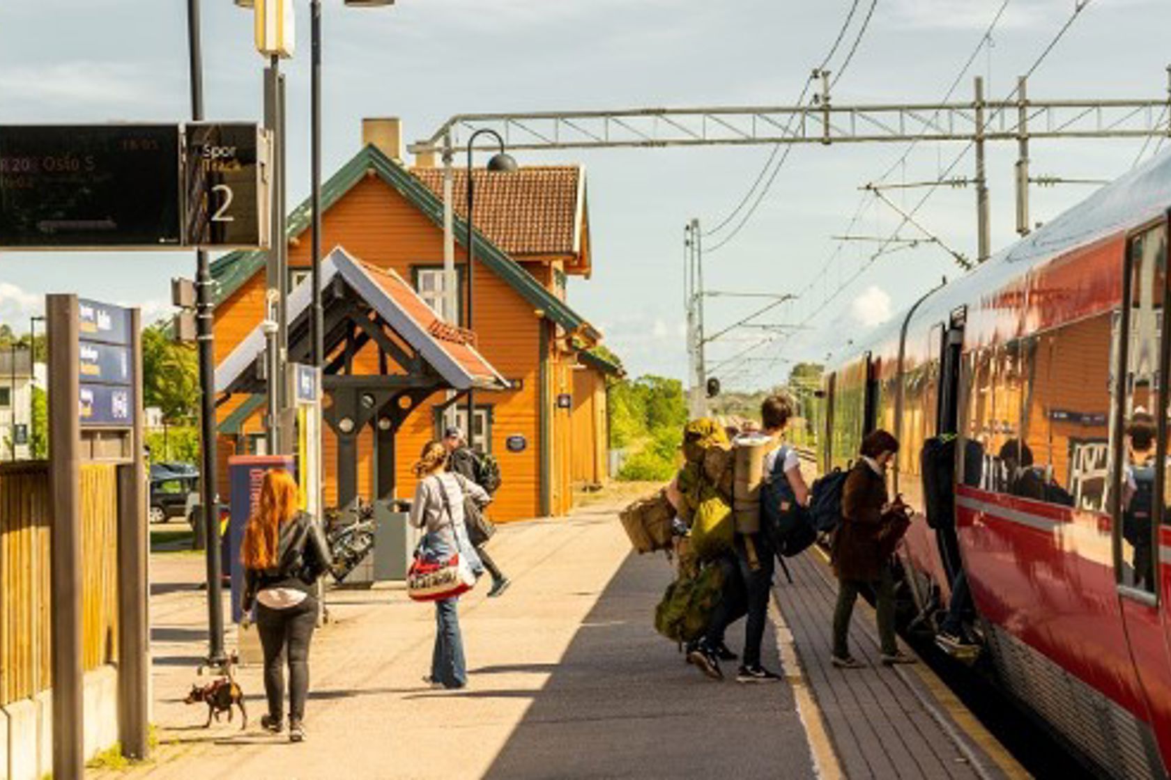 Exterior view of Rygge station