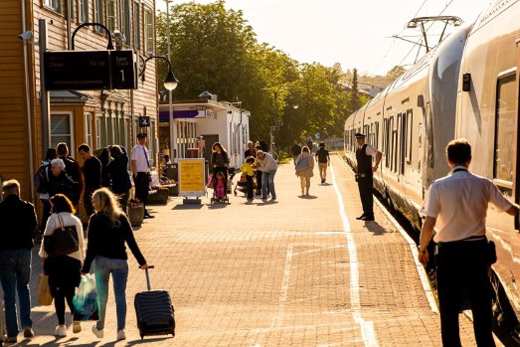 Exterior view of Sandefjord station