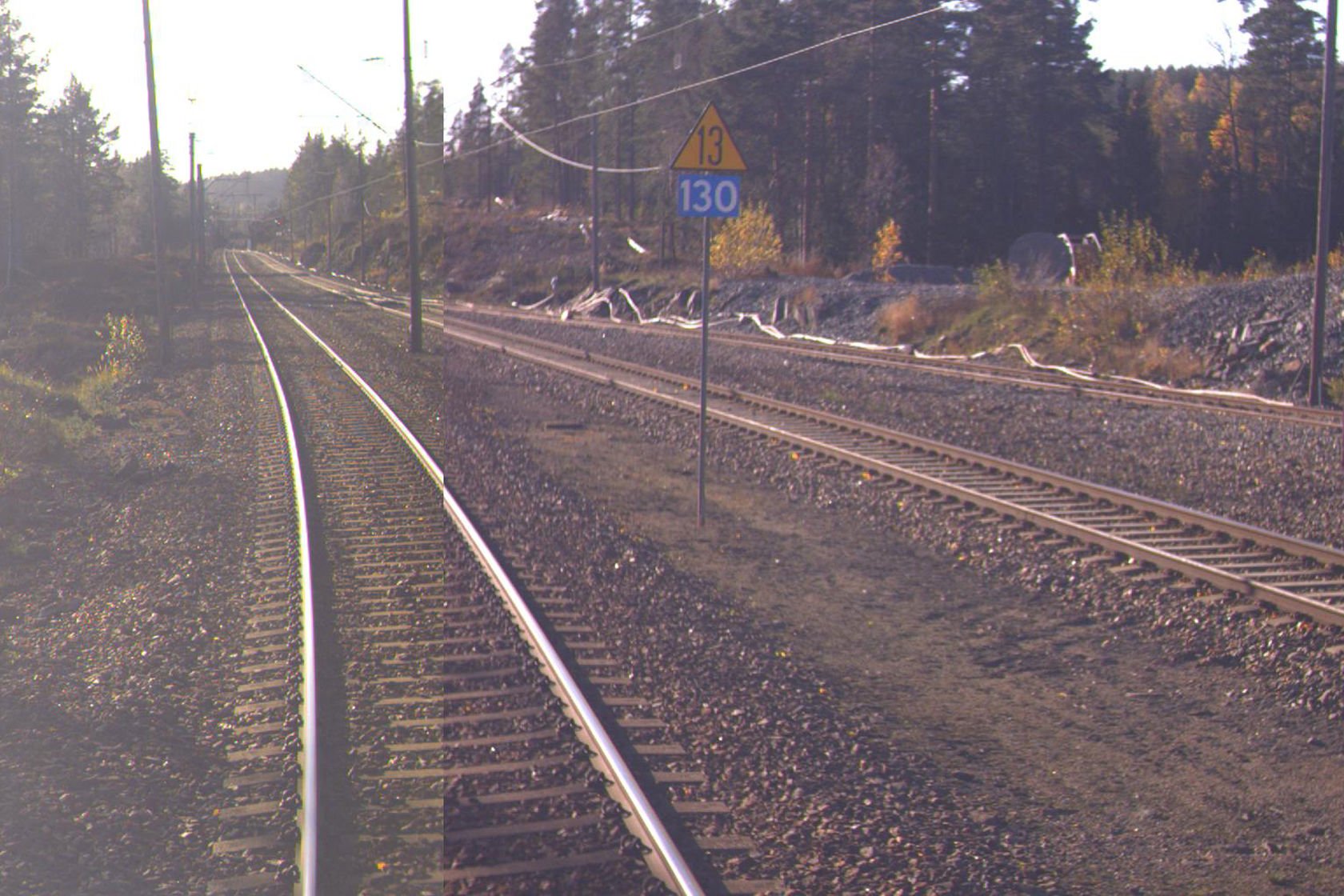 Tracks at Selåsvatn station