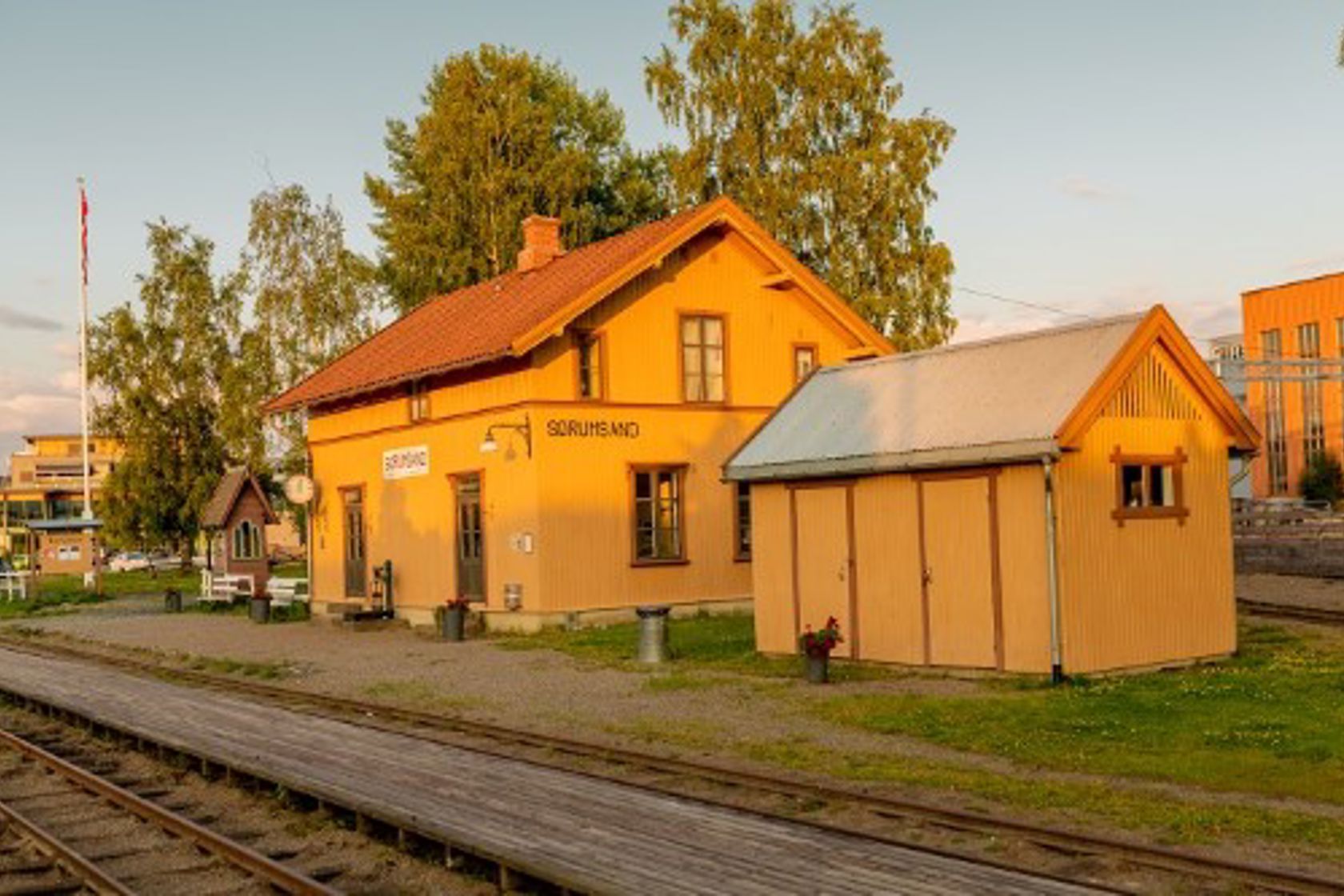 Exterior view of Sørumsand station