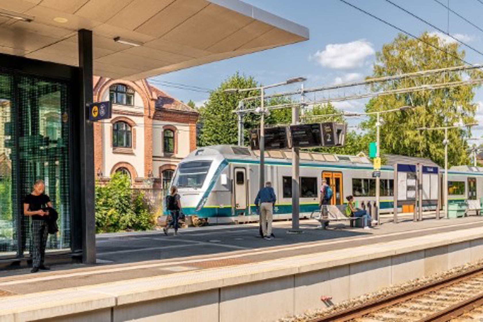 Exterior view of Stabekk station