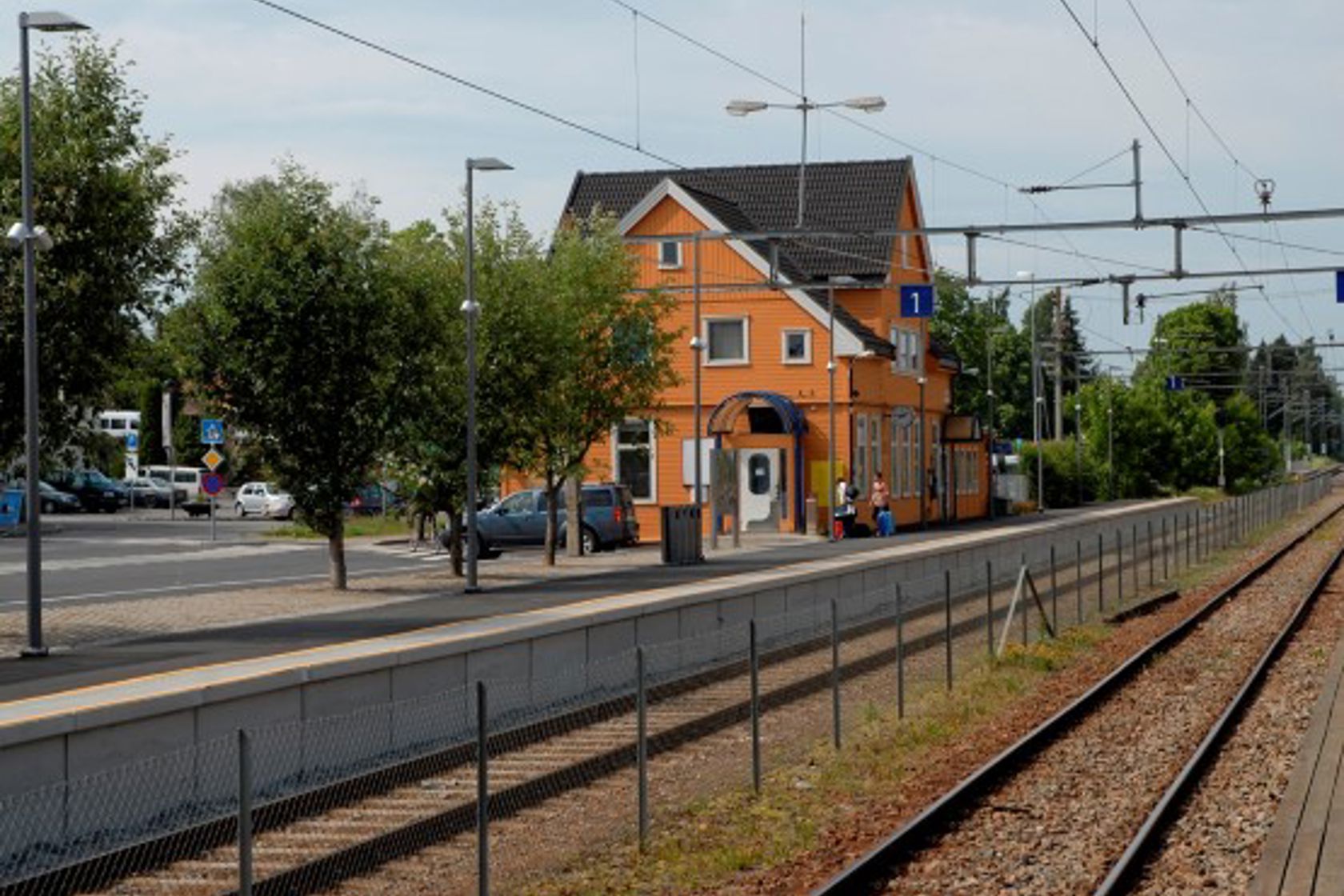 Exterior view of Stange station