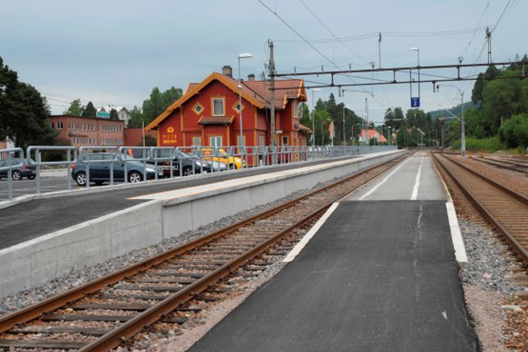 Exterior view of Vennesla station