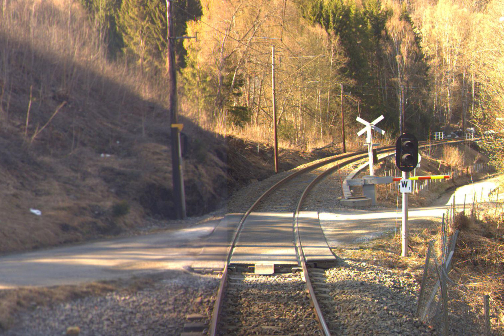 Tracks at Viul station