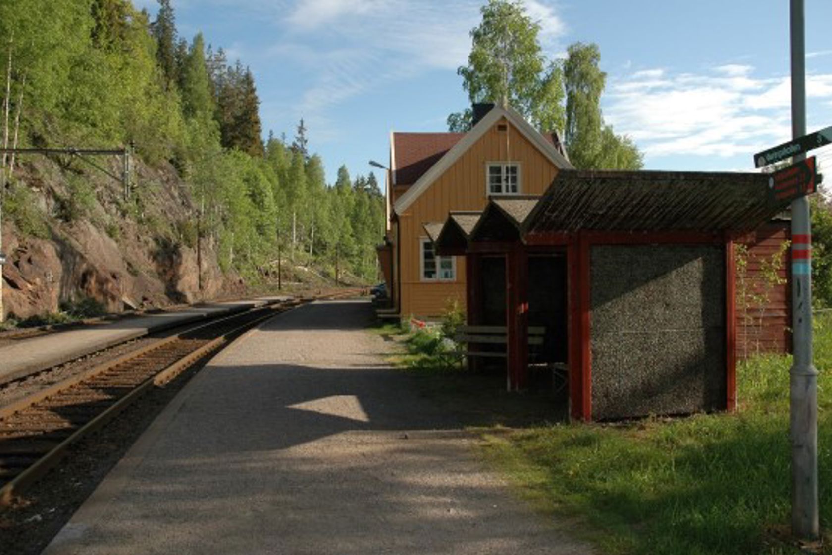 Exterior view of Åneby stop