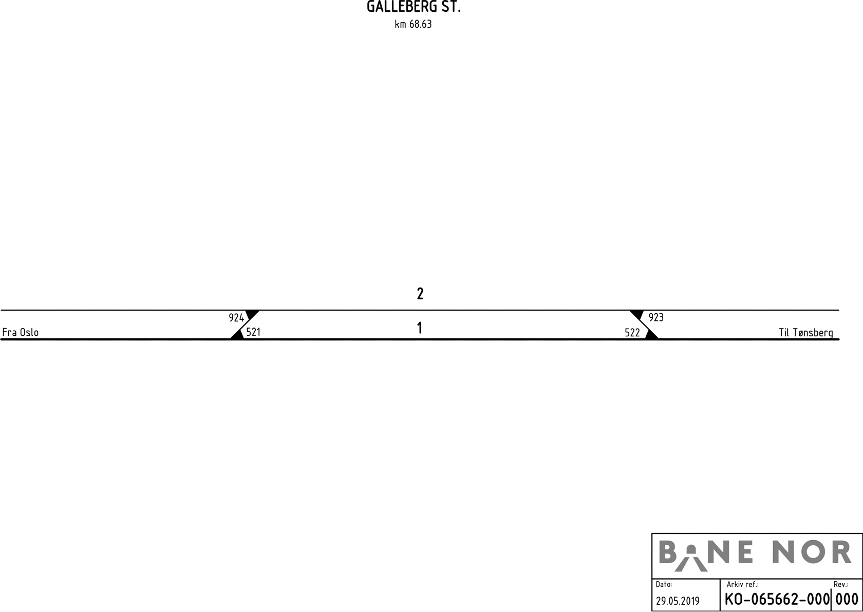 Track plan Galleberg station