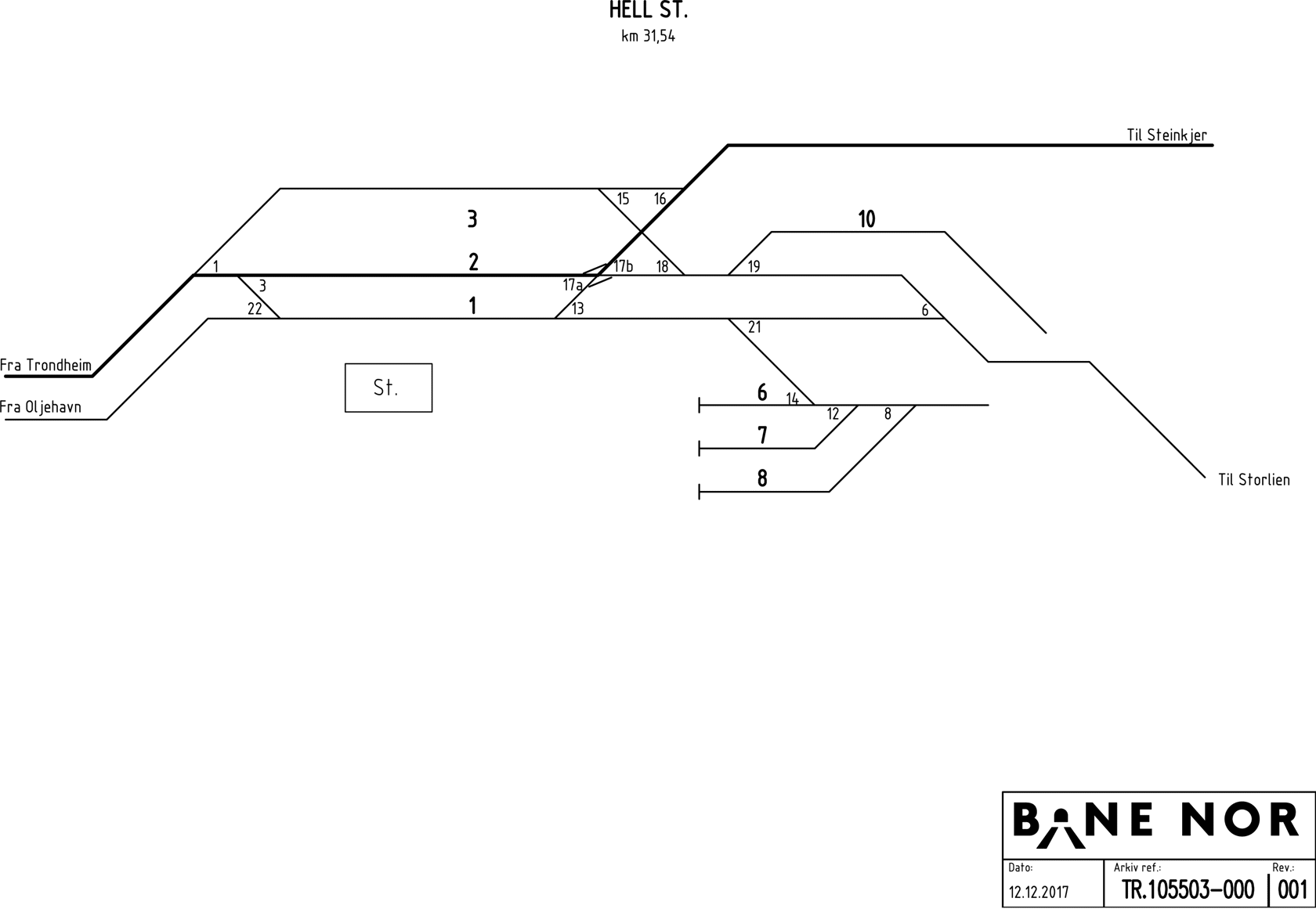 Track plan Hell station